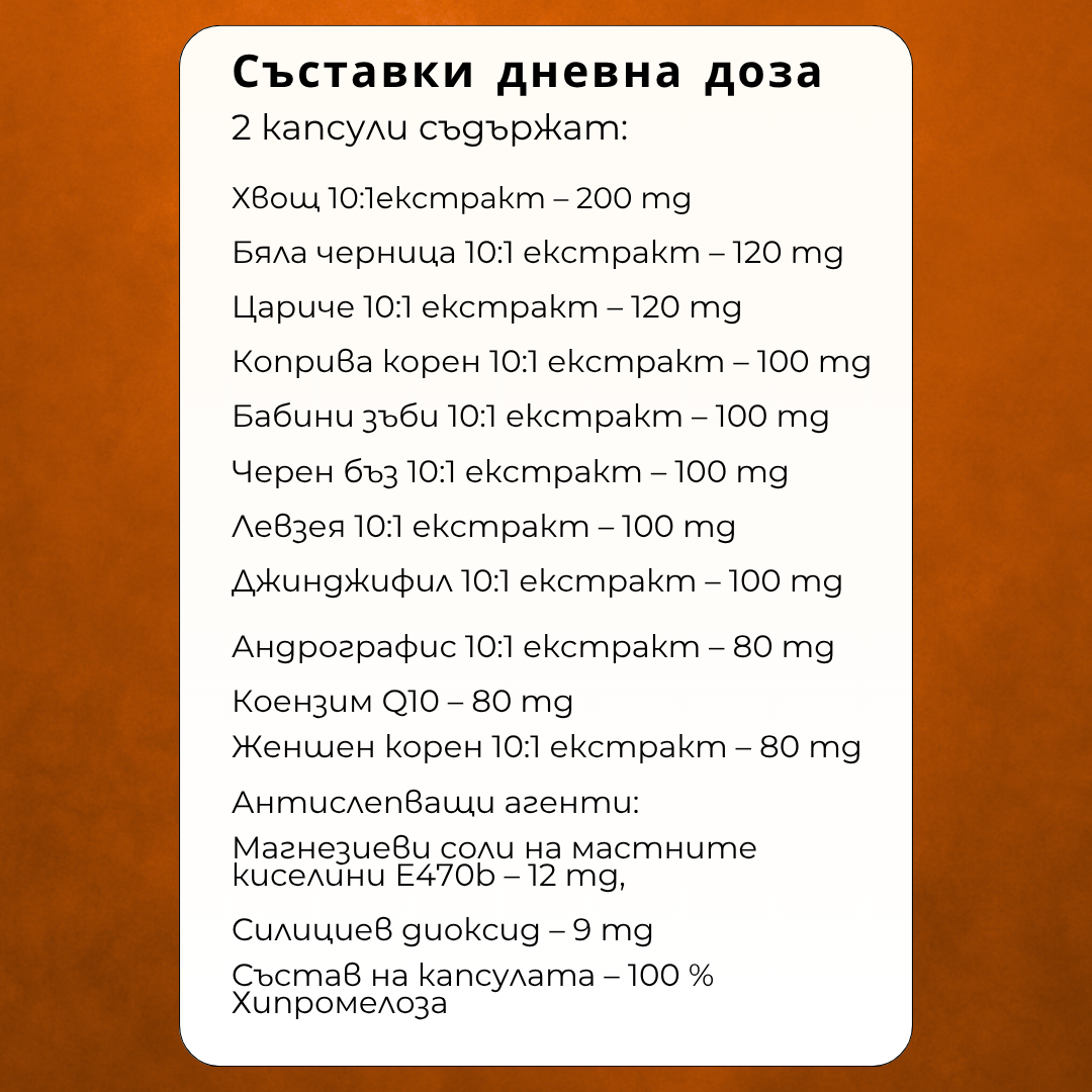 Съставки дневна доза Nuvita Slim